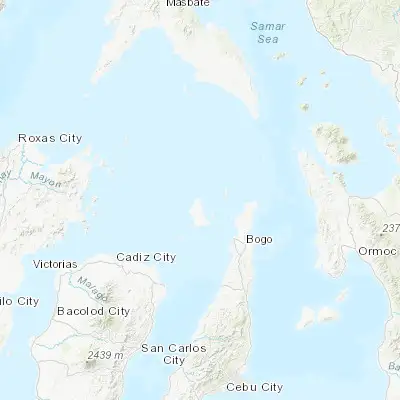 Map showing location of Mancilang (11.283500, 123.746200)
