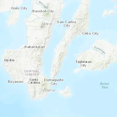 Map showing location of Mantalongon (9.810600, 123.461700)