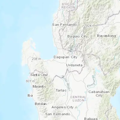 Map showing location of Mapandan (16.024800, 120.454700)