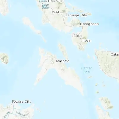 Map showing location of Masbate (12.371690, 123.624940)