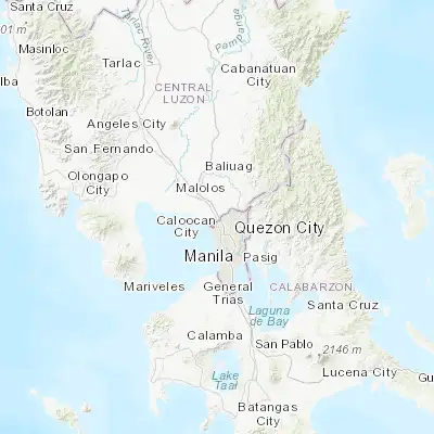 Map showing location of Meycauayan (14.736940, 120.960830)