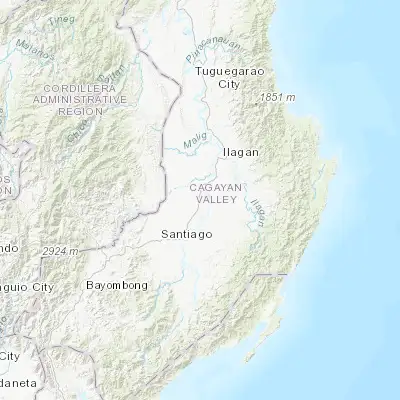Map showing location of Minante Segundo (16.902200, 121.761910)