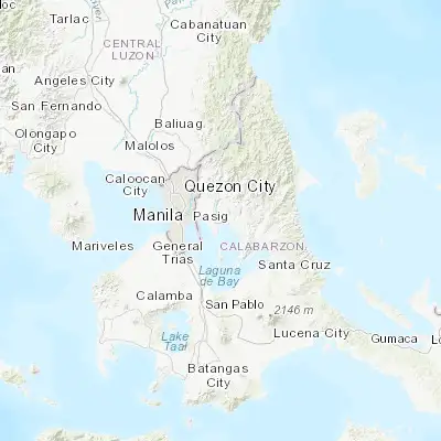 Map showing location of Morong (14.518490, 121.237780)
