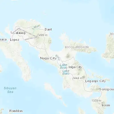 Map showing location of Naga (13.619170, 123.181390)