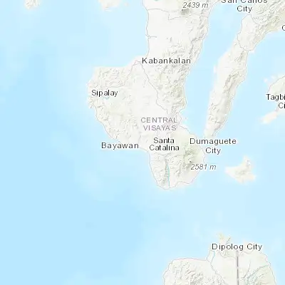 Map showing location of Nangka (9.402300, 122.824400)