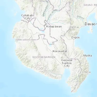 Map showing location of New Iloilo (6.547760, 124.789510)