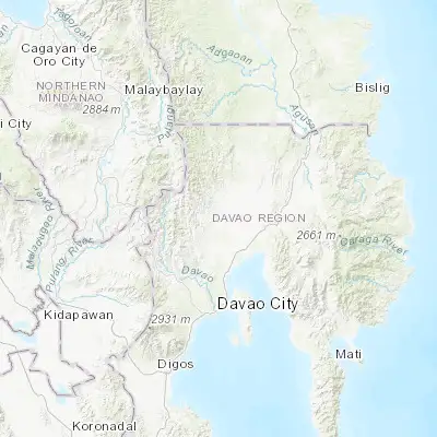 Map showing location of New Visayas (7.523330, 125.623330)