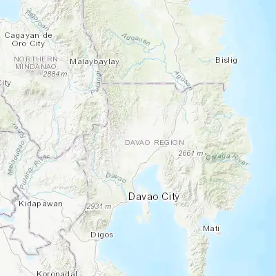 Map showing location of Pag-asa (7.575560, 125.683890)