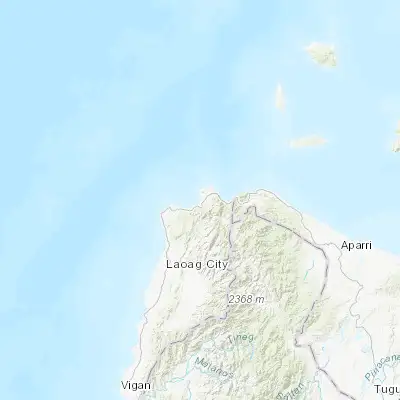 Map showing location of Pagudpud (18.561600, 120.786800)