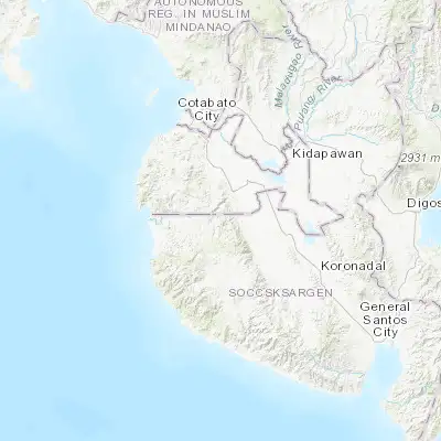 Map showing location of Pamantingan (6.714130, 124.380950)