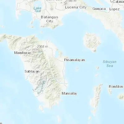 Map showing location of Pangulayan (13.039800, 121.447920)