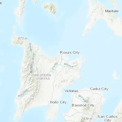 Map showing location of Panitan (11.466000, 122.772500)