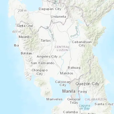 Map showing location of Panlinlang (15.183330, 120.700000)