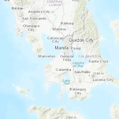 Map showing location of Pasong Kawayan Primero (14.343170, 120.881570)