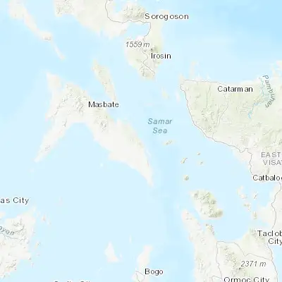 Map showing location of Pawican (12.074100, 123.970600)