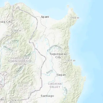 Map showing location of Peñablanca (17.633420, 121.781170)