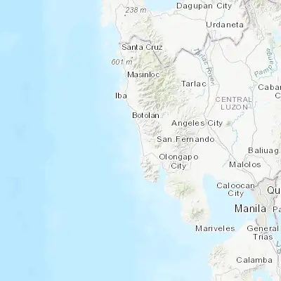Map showing location of Poblacion, San Felipe (15.062220, 120.070000)