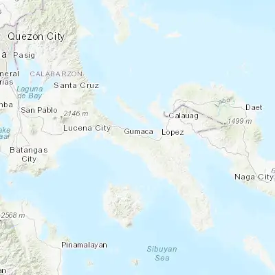 Map showing location of Progreso (13.908300, 122.090600)