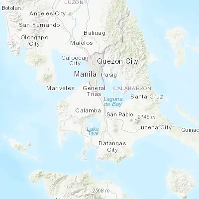 Map showing location of Pulong Santa Cruz (14.273240, 121.076430)