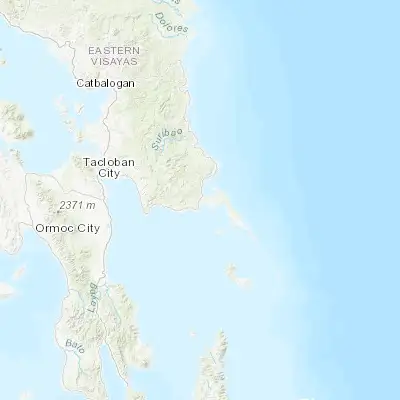 Map showing location of Quinapundan (11.158330, 125.521940)