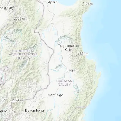 Map showing location of Ragan Norte (17.323180, 121.774280)