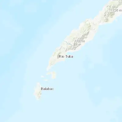Map showing location of Rio Tuba (8.506130, 117.431690)