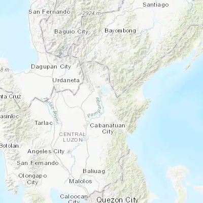 Map showing location of Rizal (15.711800, 121.106100)