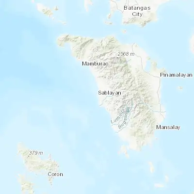 Map showing location of Sablayan (12.834600, 120.769000)