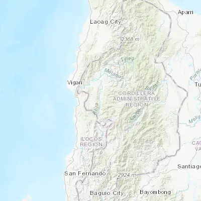 Map showing location of San Ramon (17.413500, 120.707600)