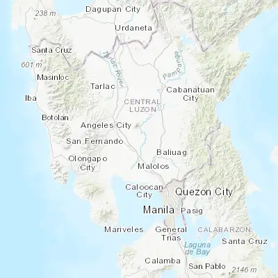 Map showing location of Santa Ana (15.095500, 120.767000)