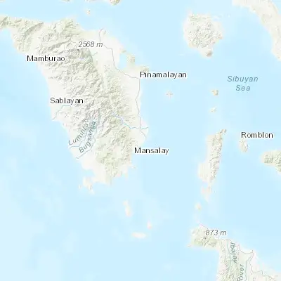 Map showing location of Santa Brigida (12.567830, 121.489010)