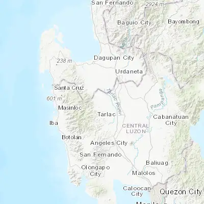 Map showing location of Santa Ignacia (15.616900, 120.435800)