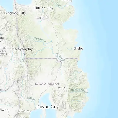 Map showing location of Santa Josefa (7.991110, 126.030000)