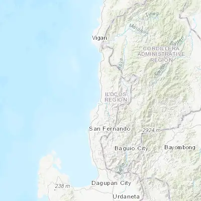 Map showing location of Santa Maria (16.951800, 120.444500)