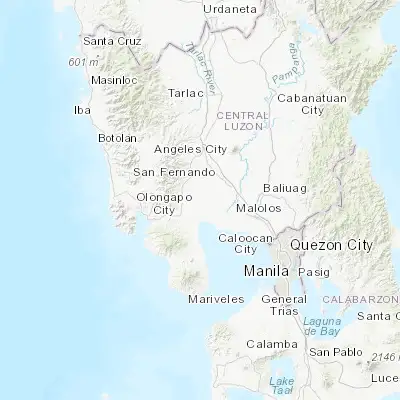 Map showing location of Santa Teresa First (14.926500, 120.557910)