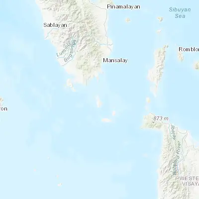 Map showing location of Semirara (12.069670, 121.398610)