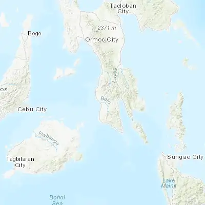 Map showing location of Tabonoc (10.350000, 124.800000)