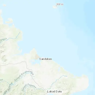Map showing location of Taganak (6.073280, 118.312260)