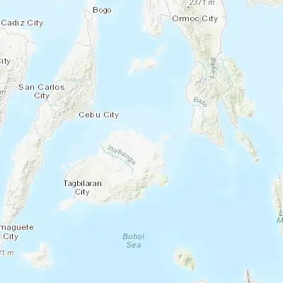Map showing location of Tagum Norte (10.074540, 124.389250)