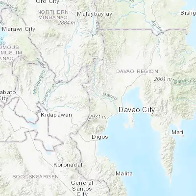 Map showing location of Tamugan (7.230830, 125.376390)