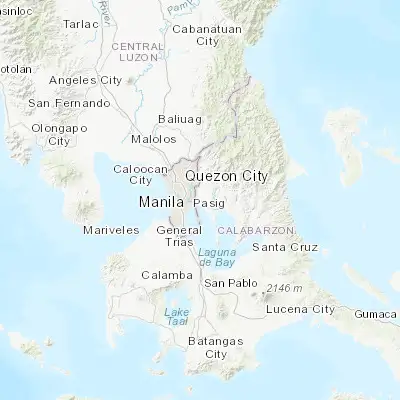 Map showing location of Taytay (14.558830, 121.132850)