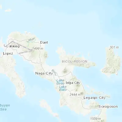 Map showing location of Tinambac (13.816400, 123.326100)