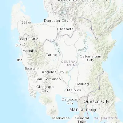 Map showing location of Tinang (15.376260, 120.653430)