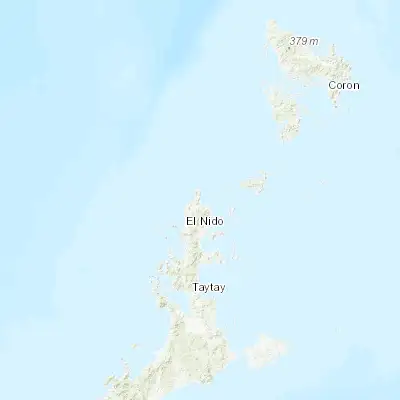 Map showing location of Tiniguiban (11.357400, 119.504900)