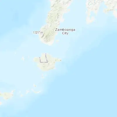 Map showing location of Tuburan (6.643890, 122.273610)