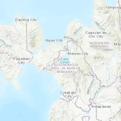 Map showing location of Tugaya (7.882770, 124.174000)