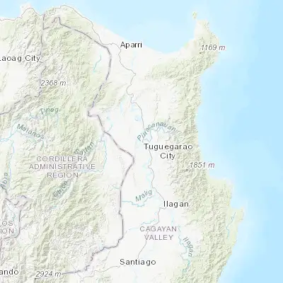 Map showing location of Tuguegarao (17.615770, 121.722850)