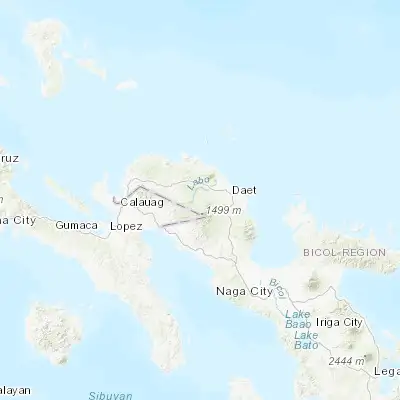 Map showing location of Tulay na Lupa (14.093400, 122.786200)