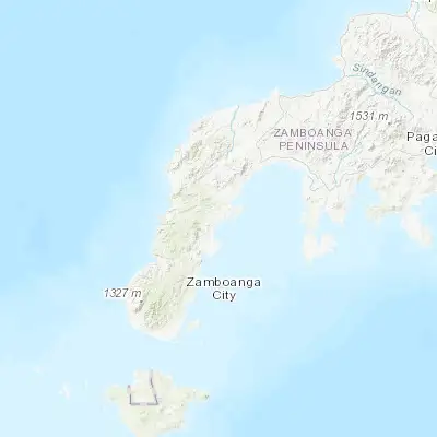 Map showing location of Tungawan (7.508060, 122.371110)