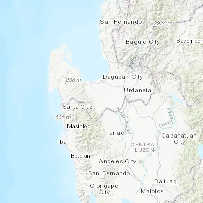 Map showing location of Urbiztondo (15.822700, 120.329500)